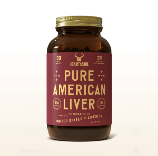 AMC Pure American Liver Deep Nutrition from the Heart of America 180 Capsules