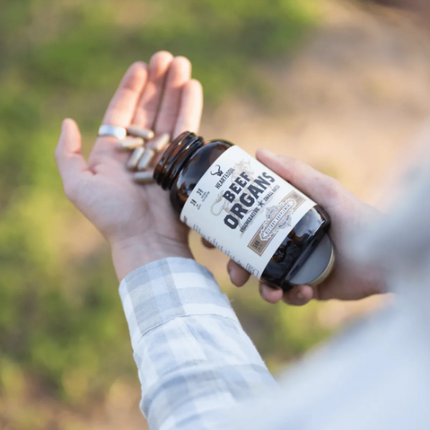AMC Beef Organs Regain Your Energy With Nature’s Perfect Multivitamin 180 Capsules Heart & Soil