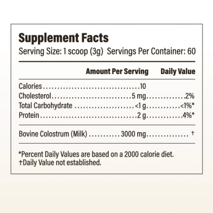 AMC Grass-Fed Colostrum Nature's First Milk Is The Best Thing For Your Gut Health 60 Day Supply