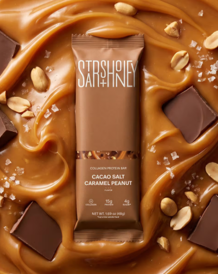 AMC Stars + Honey Cacao Salt Caramel Peanut 15G Protein Bars 10 Pack