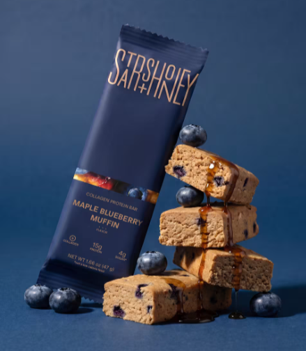 AMC Stars + Honey Maple Blueberry Muffin 15g Protein Bars 10 Pack