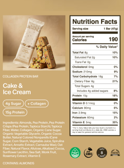 AMC Stars + Honey Cake & Ice Cream 15g Protein Bars 10 Pack