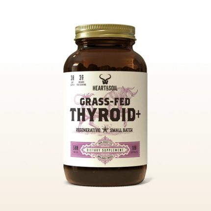 AMC Grass-Fed Thyroid+ Your Metabolism Deserves The Support Nature Intended 180 Capsules