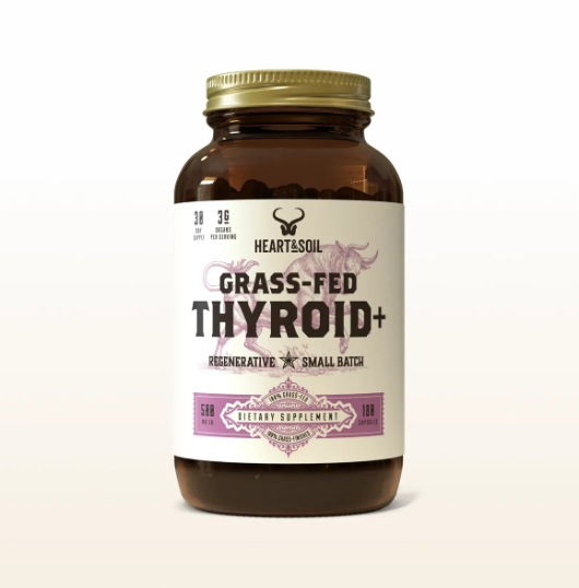 AMC Grass-Fed Thyroid+ Your Metabolism Deserves The Support Nature Intended 180 Capsules