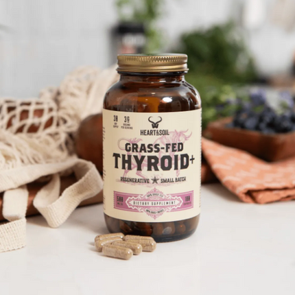 AMC Grass-Fed Thyroid+ Your Metabolism Deserves The Support Nature Intended 180 Capsules