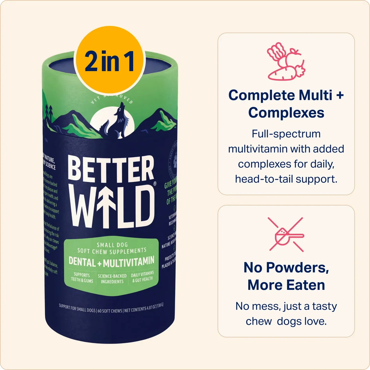 AMC BetterWild Natural DENTAL + MULTIVITAMIN Chews