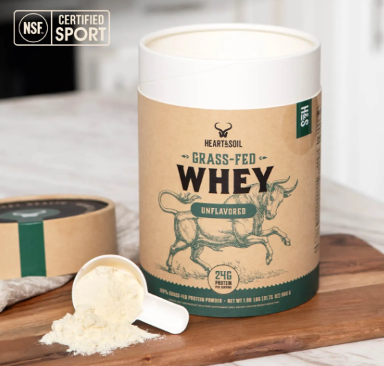 AMC Grass-Fed Whey Protein (Unflavored) 30 Servings