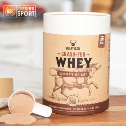 AMC Grass-Fed Whey Protein (Chocolate Sea Salt) 30 Servings