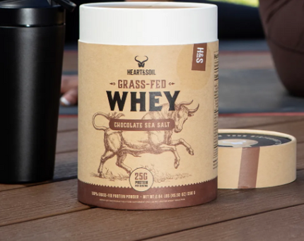 AMC Grass-Fed Whey Protein (Chocolate Sea Salt) 30 Servings